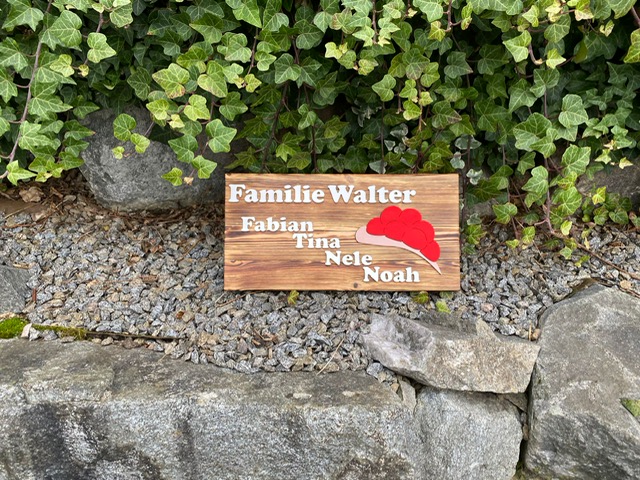 Familienschild im Schwarzwaldstyle