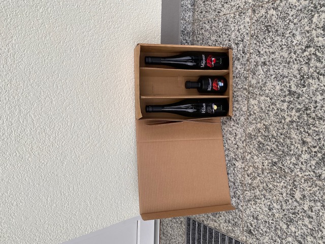 3er Set Wein/Schnaps Geschenkbox