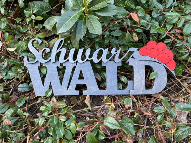 Schwarzwald Schriftzug in anthrazit